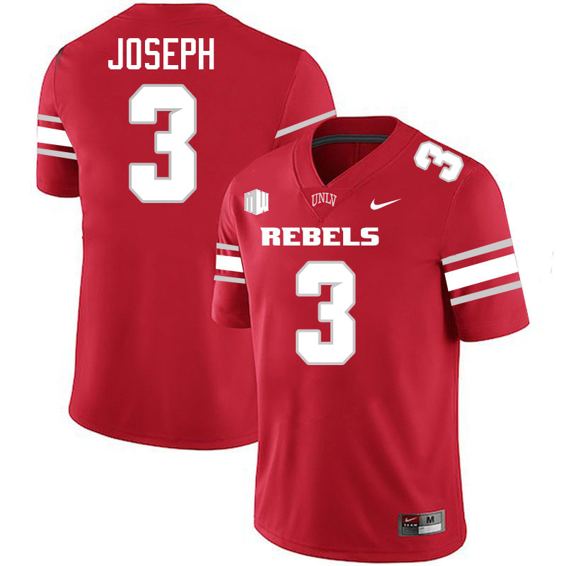 #3 Jaheem Joseph UNLV Rebels College Football Jersey Stitched-Scarlet